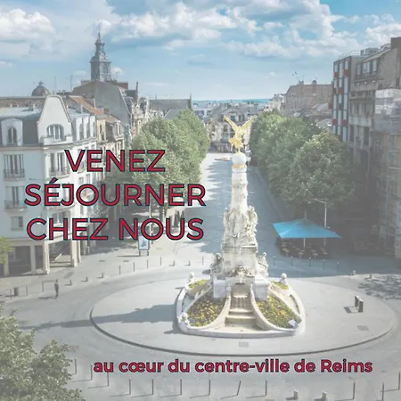 Colbert 541 Hypercentre - Ideal Couple & Pro - Wifi Debit - Gare, Cathedrale, Commerces, Restaurants & Transports En Commun A Moins De 10 Minutes A Pied Reims